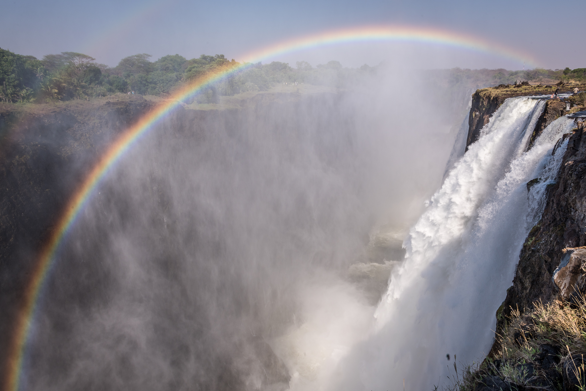 Vic Falls y paisaje de la piscina del diablo