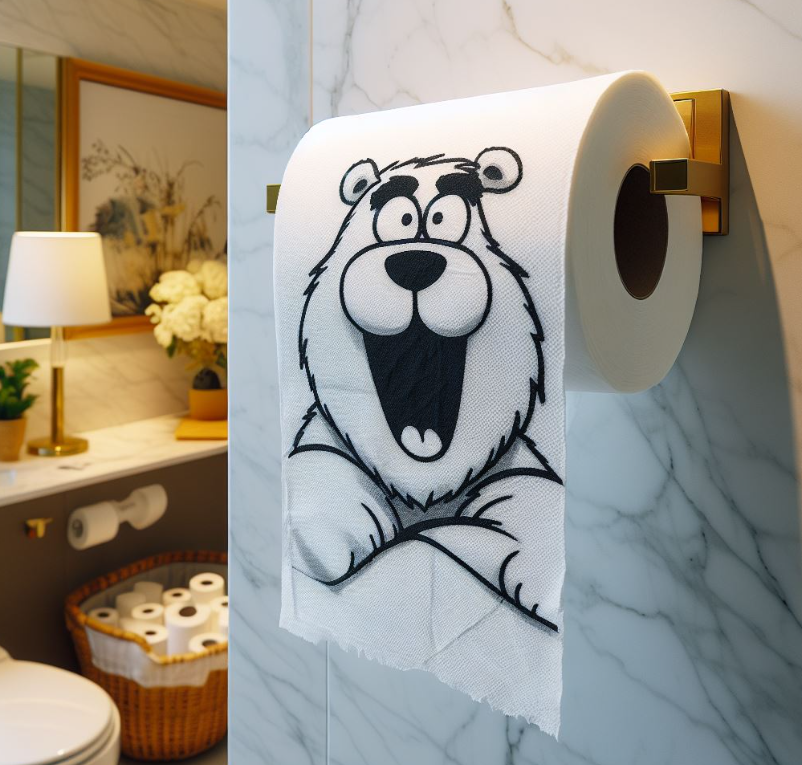 Forma correcta de colgar el papel higiénico en el baño