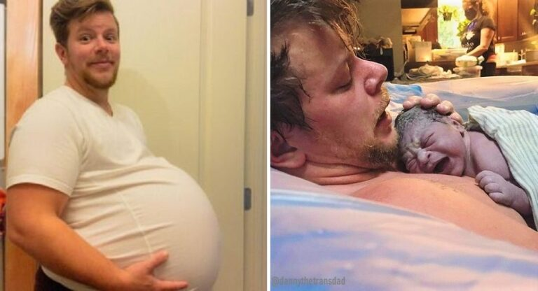 Danny Wave trans que dio a luz su primer hijo